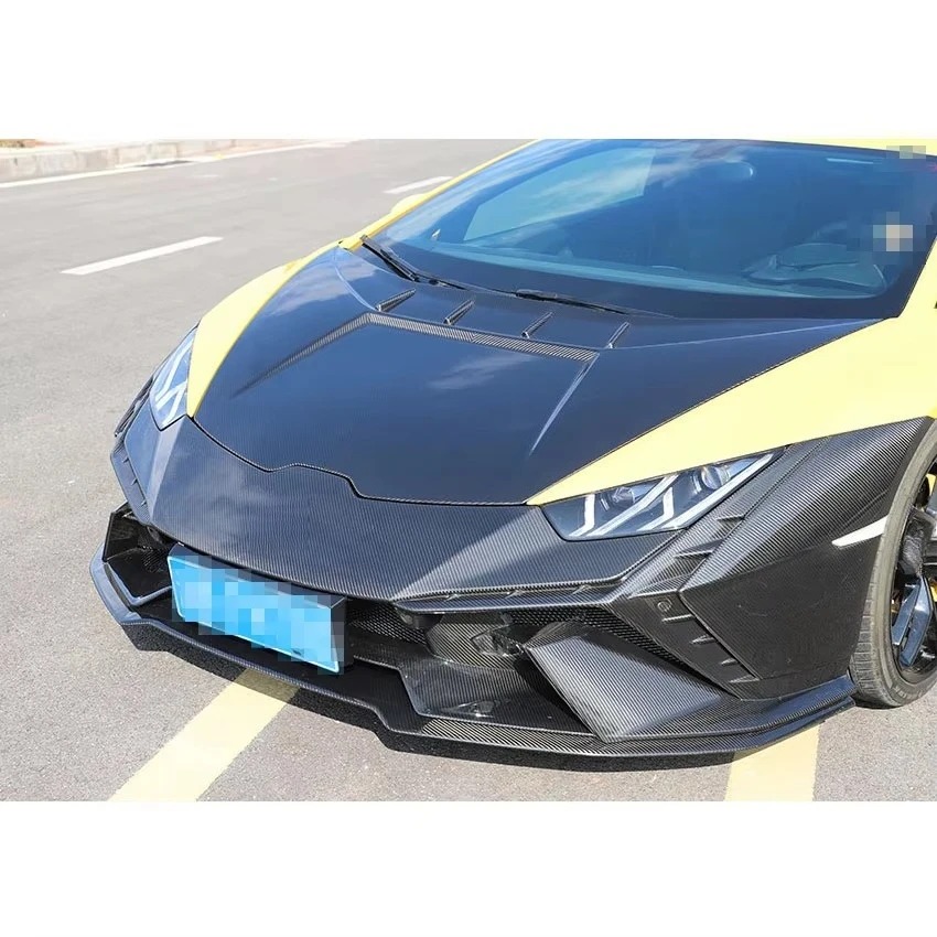 Upgrade Auto Parts Tecnica Style Dry Carbon Fiber Bonnet Hood Engine Cover For Lambo Huracan Lp580 Lp610 Body Kit